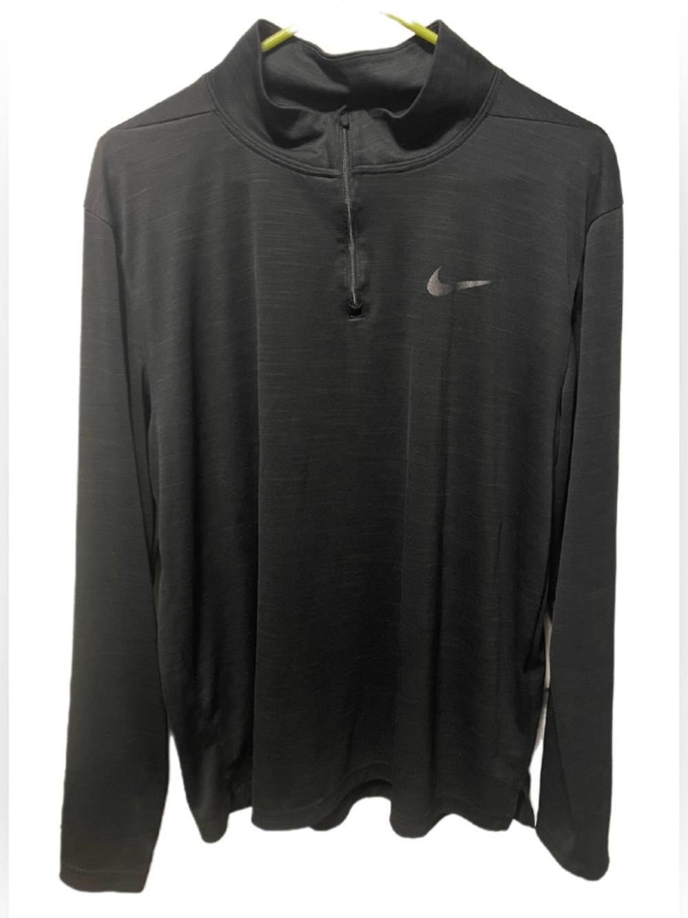 Nike Black Long Sleeve Quarter-Zip Performance Top